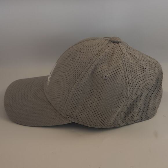 Adidas White Logo on Grey fitted Hat S/M EUC - Picture 4 of 7